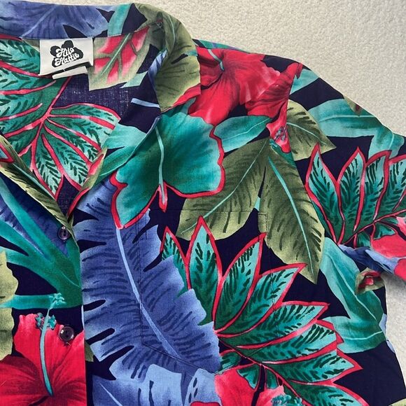 Hilo Hattie Women's Vintage Hawaiian Button Up Shirt Size Large - Picture 2 of 7